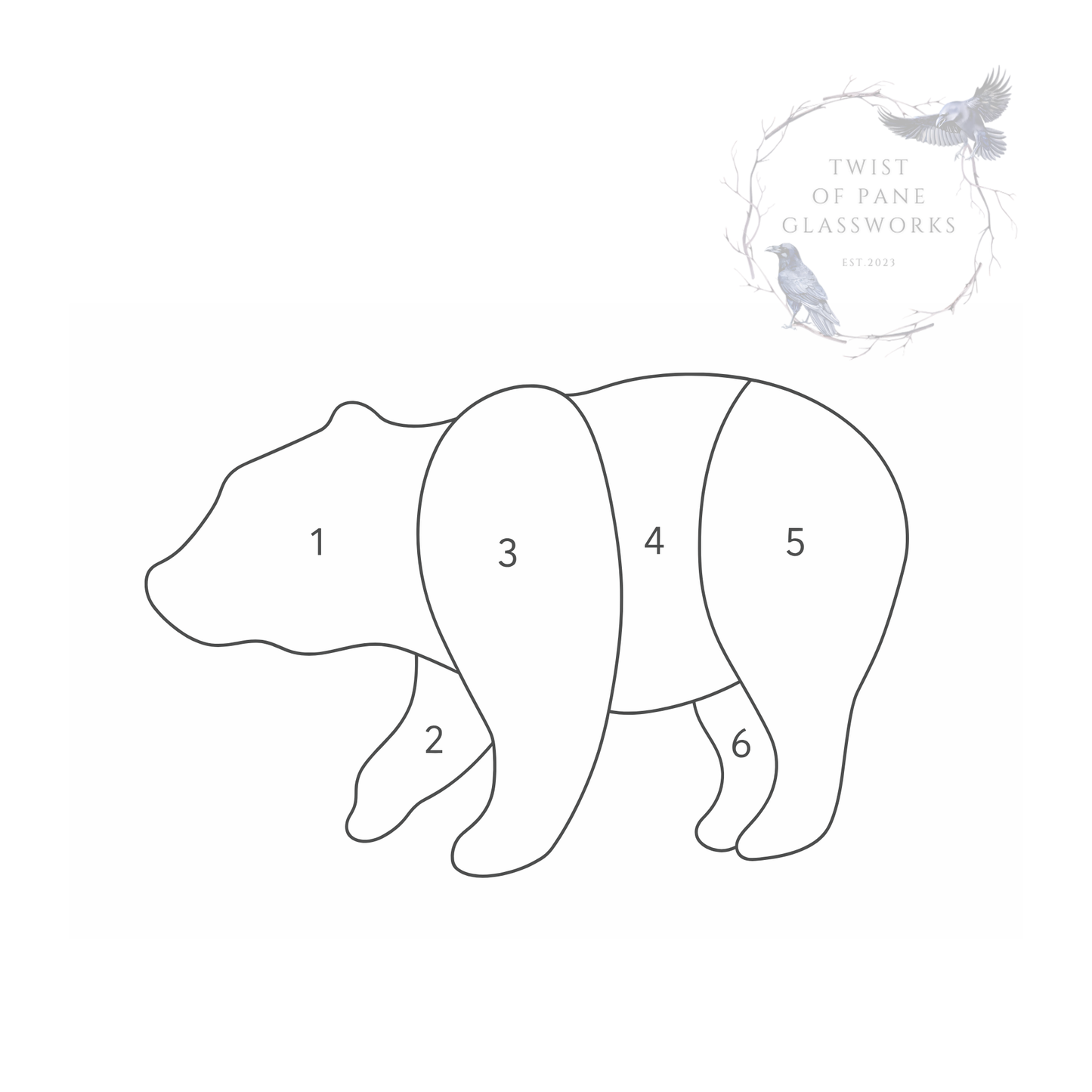 12 Simple Bear Suncatcher